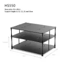 ddHiFi - HS550 HiFi Rack Aluminium Zilver & Zwart (550x400mm)