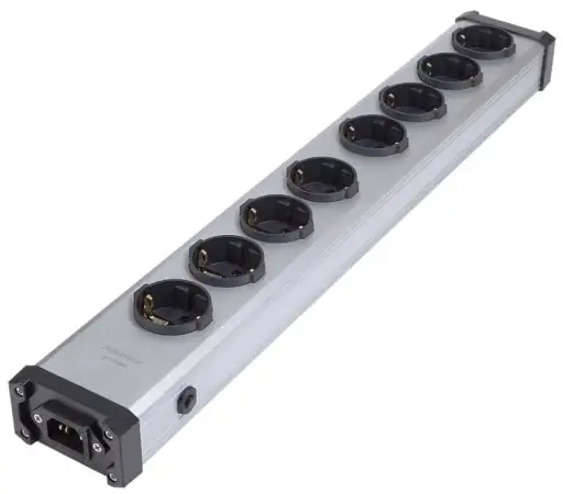 [fur-e-tp86e(g)] Furutech – High Performance 8-Way Schuko Power Distributor